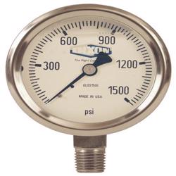 GLSS400 Stainless Liquid Filled Gauge Lower Mount